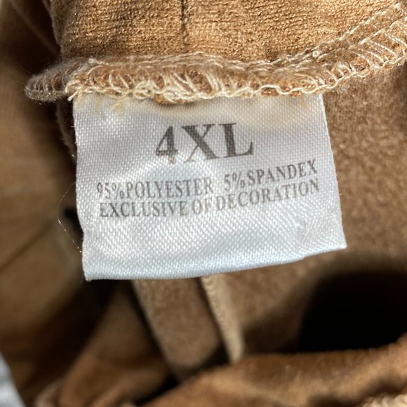 Suede fringe bellbottom costume pants in chestnut, girl's size L( 8/10) EUC. - Picture 5 of 5